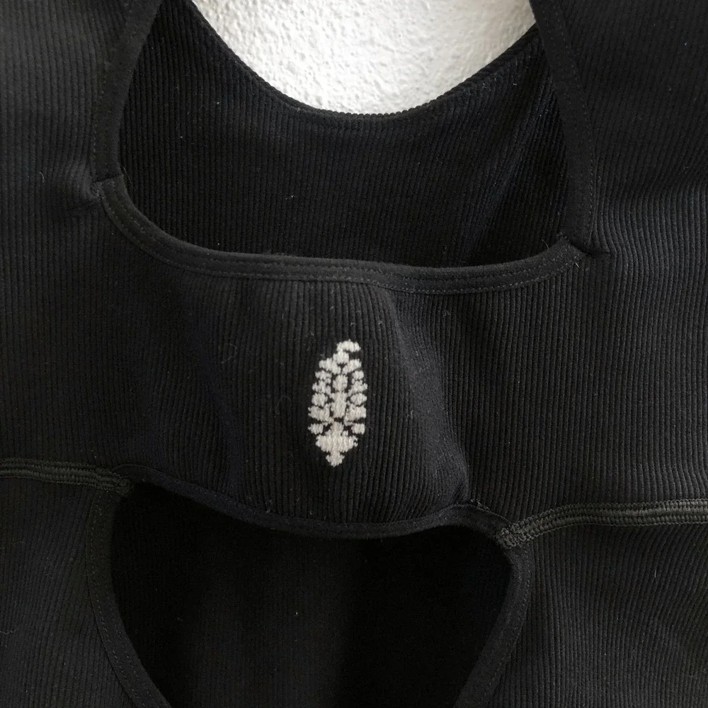 FREE PEOPLE Movement Unwind Bodysuit No Size Tag Check Measurements